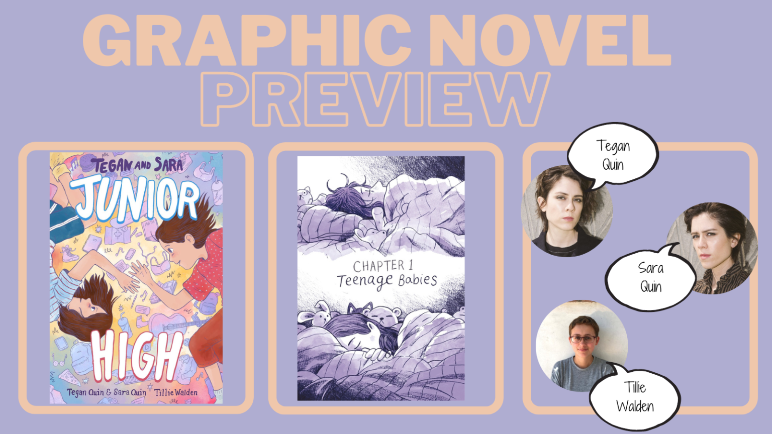 Graphic Novel Preview Tegan and Sara Junior High by Tegan Quin and