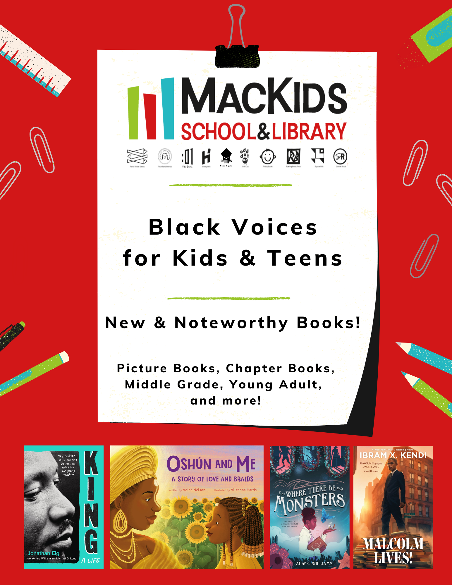 Black voices for kids and teens catalogue