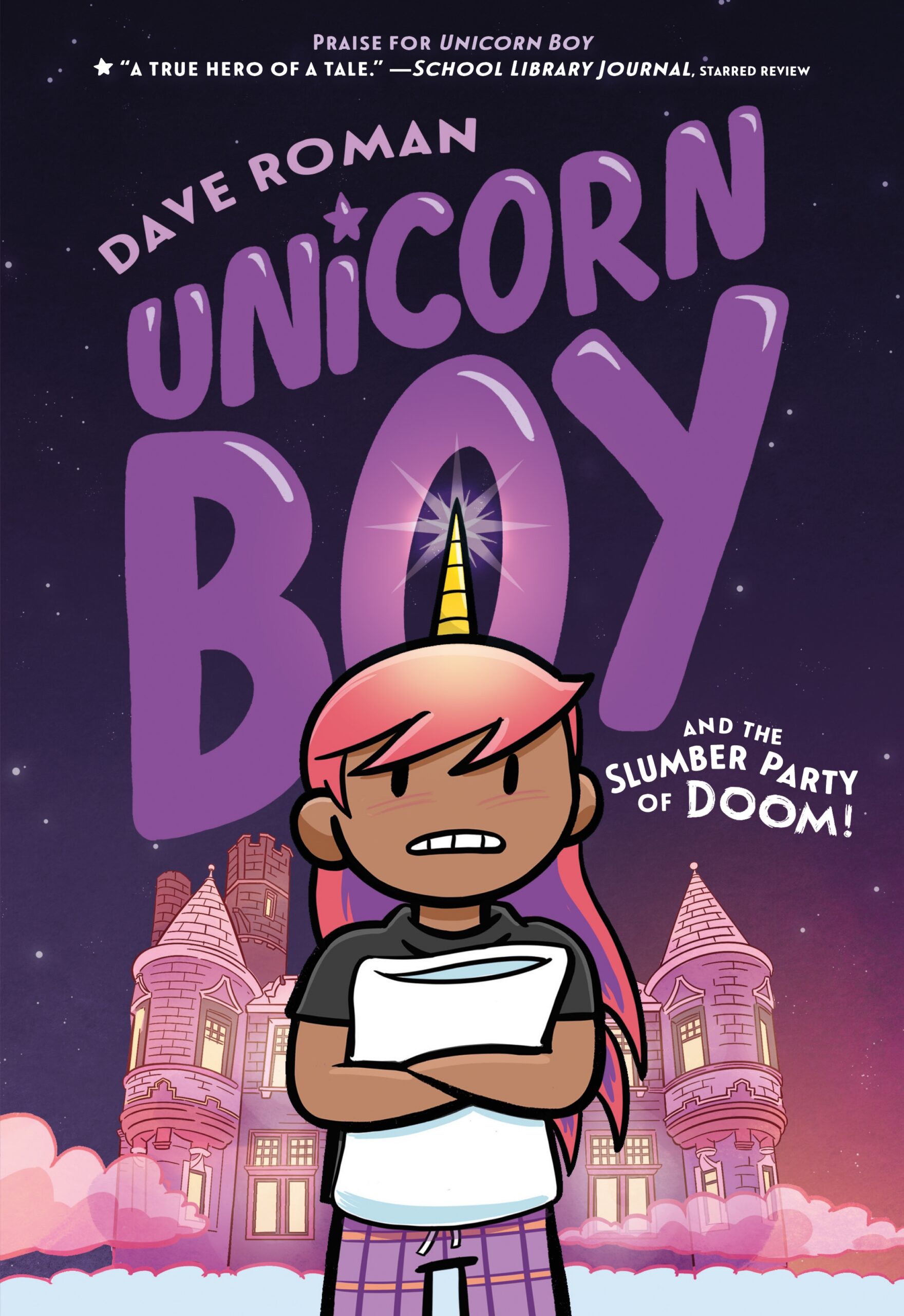 Unicorn boy and the slumber party of doom book cover